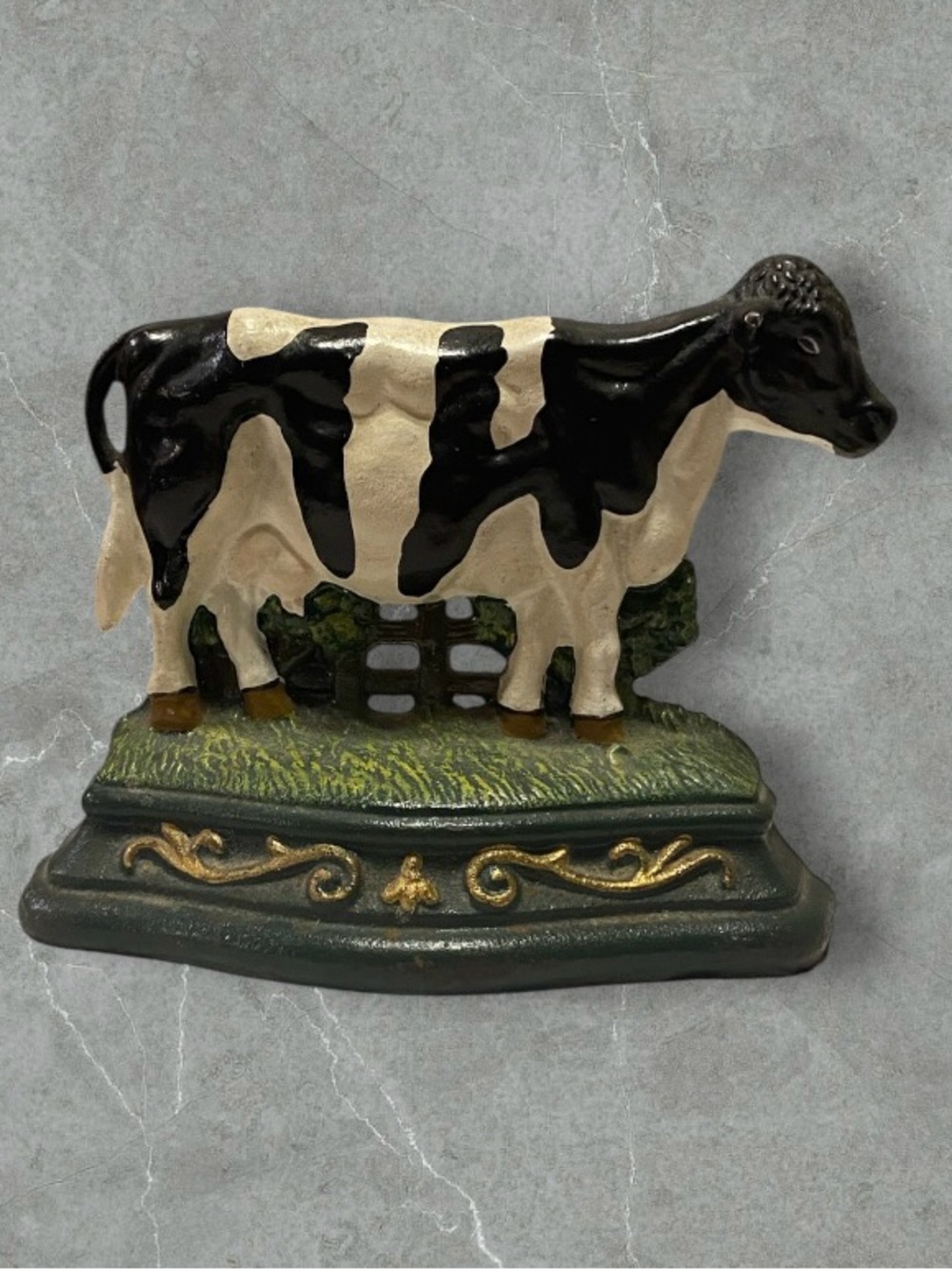 Cast Iron Cow Doorstop